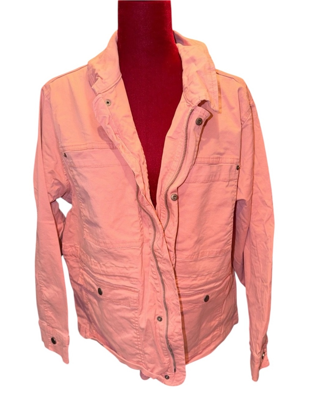 #655. Pink lightweight utility jacket. Xxl. 20